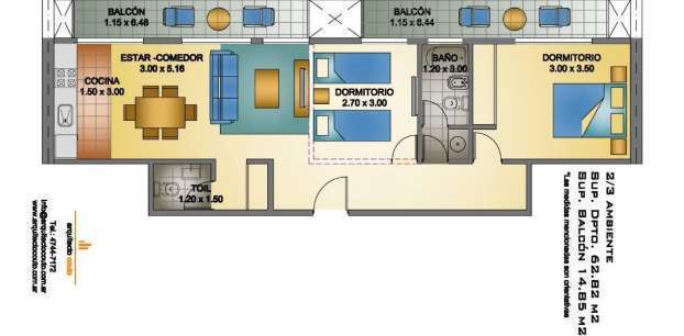 Departamentos 1 - 2 - 3 Ambientes - a Estrenar